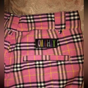 Omighty Regina pink plaid pants